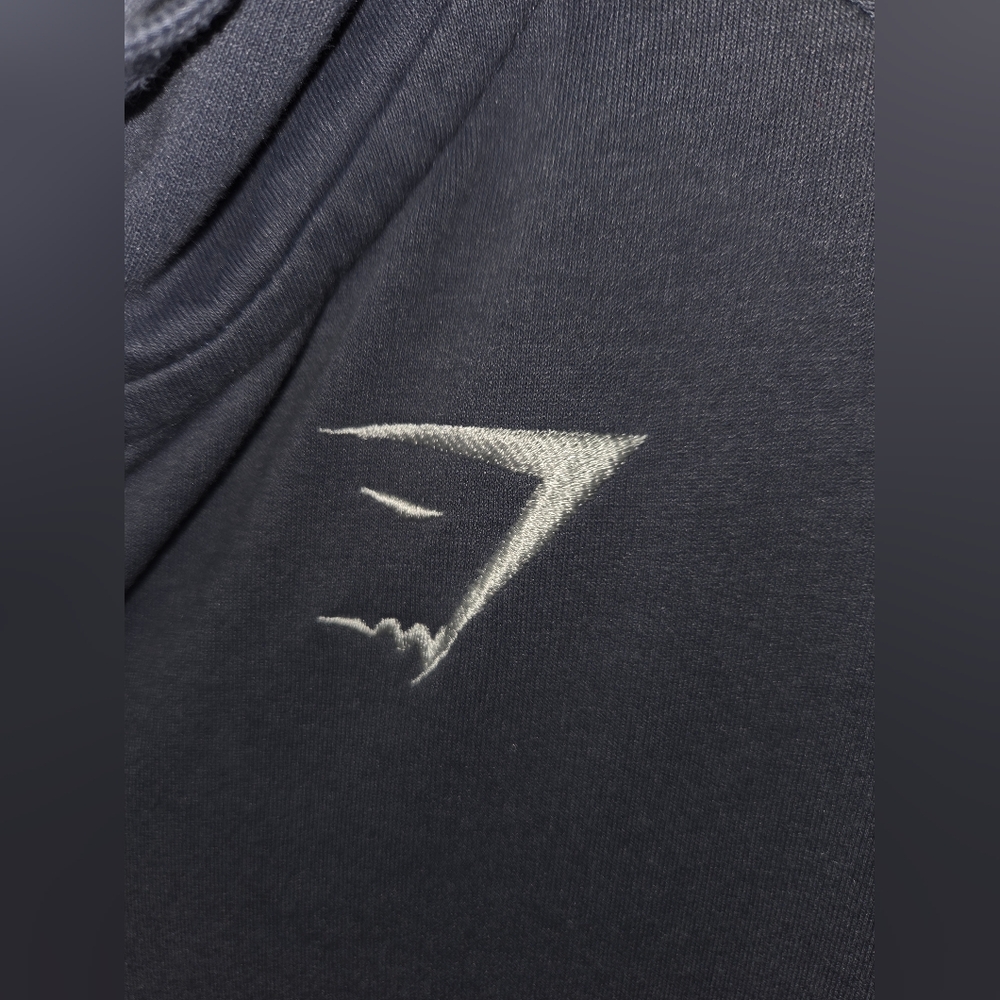 G207. Gymshark Zip-Up Hoodie in Blue/Gray - Size L - Picture 3 of 9